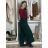 Nohavice elegantné s opaskom dámske BEATA (S/M/L ONE SIZE) TALIANSKA MÓDA IM425718/DUR S/M/L vínová