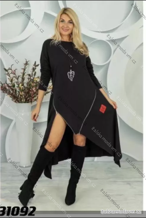 Šaty dlhý rukáv dámske (S/M ONE SIZE) TALIANSKA MÓDA IMPLI2531092