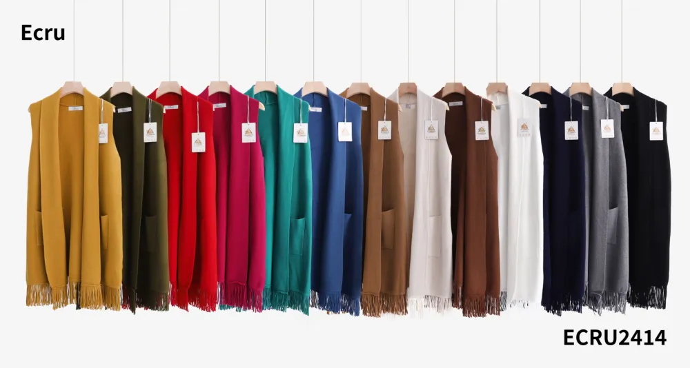 Cardigan teplý bez rukávu dámsky (S/M/L ONE SIZE) TALIANSKA MÓDA IMPLI252414