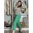 Nohavice strečové dlhé dámske PANTALONE  (S/M/L ONE SIZE) IMPOZ25LV-6318/DUR S/M/L zelená limetková