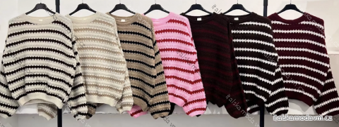 Sveter dlhý rukáv dámsky (S/M/L ONE SIZE) TALIANSKA MÓDA IMPLI2533752