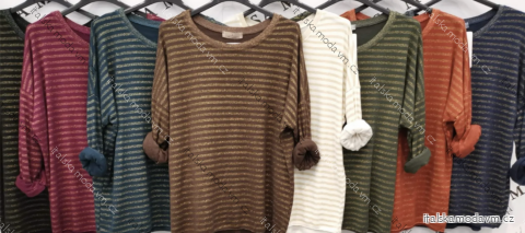 Tunika dlhý rukáv dámska (S/M/L ONE SIZE) TALIANSKA MÓDA IMPLI2528836