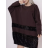 Šaty krátke voľnočasové dlhý rukáv dámske (S/M/L ONE SIZE) TALIANSKA MÓDA IMPLI2551149
