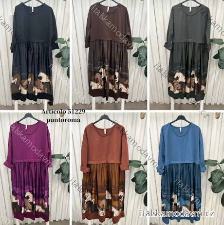 Šaty oversize dlhý rukáv dámske (S/M/L ONE SIZE) TALIANSKA MÓDA IMPLI2551229