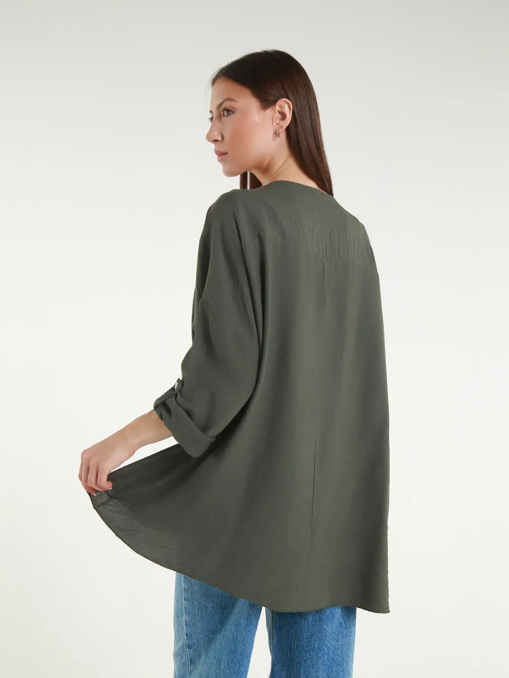 Tunika predĺžená oversize 3/4 dlhý rukáv dámska (S/M/L ONE SIZE) TALIANSKA MÓDA IMPLI2505341