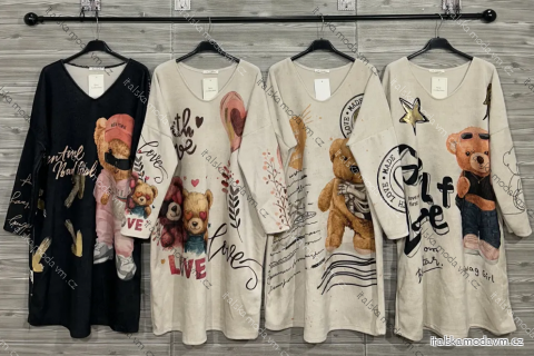 Šaty teplé dlhý rukáv dámske (S/M/L ONE SIZE) IMPOZ25LW-091106