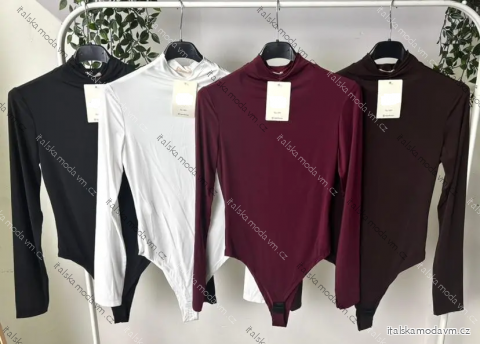 Body teplé dlouhý rukáv dámské (S/M/L ONE SIZE) ITALSKÁ MÓDA IMPLP2576185065