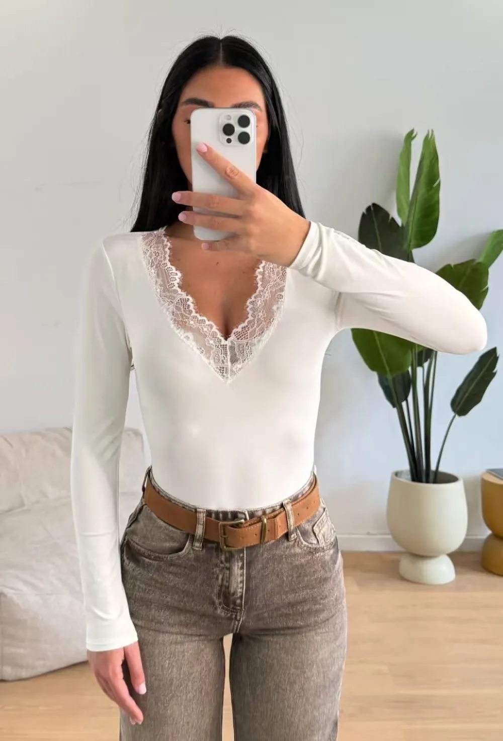 Body elegantný dlhý rukáv dámske (S/M/L ONE SIZE) TALIANSKA MÓDA IMPLP2576183070