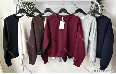 Mikina teplá dlhý rukáv dámska (S/M/L ONE SIZE) TALIANSKA MÓDA IMPLP2599390065