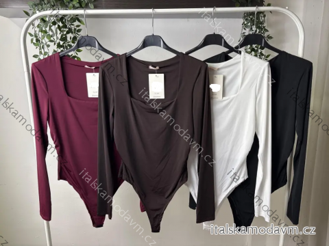 Body elegantný dlhý rukáv dámske (S/M/L ONE SIZE) TALIANSKA MÓDA IMPLP2575265065