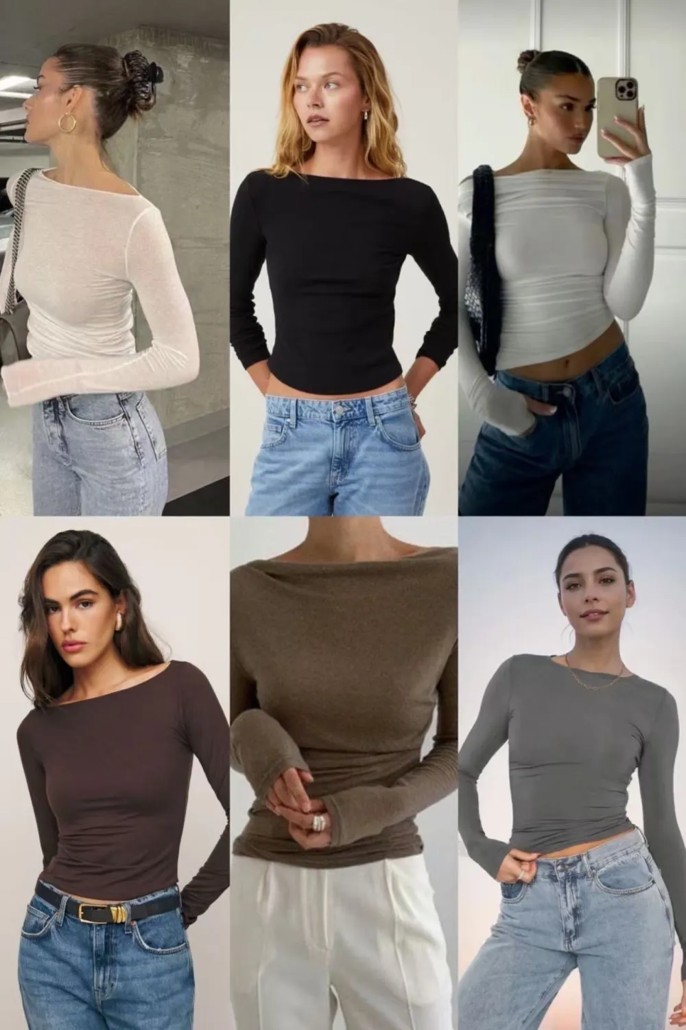 Tričko dlhý rukáv dámske (S/M/L ONE SIZE) TALIANSKA MÓDA IMPLP2537060055