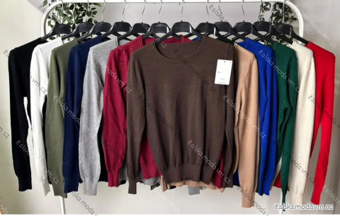 Sveter tenký dlhý rukáv dámsky (S/M/L ONE SIZE) TALIANSKA MÓDA IMPLP2432010050