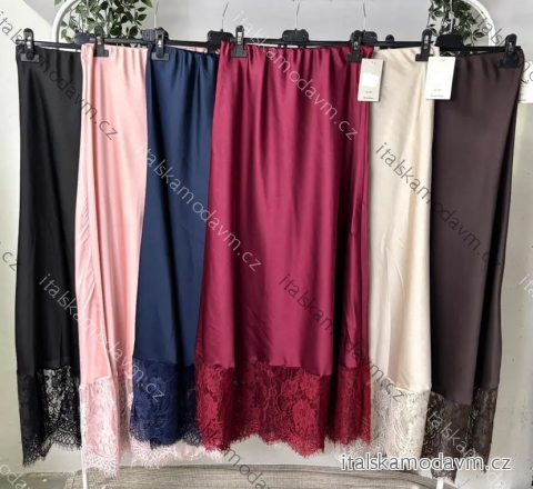 Sukňa dlhá saténová dámska (S/M/L ONE SIZE) TALIANSKA MÓDA IMPLP2572650090