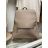 Batoh dámský (ONE SIZE) TESSRA KABELKY TES255709/DR ONE SIZE tmavě béžová