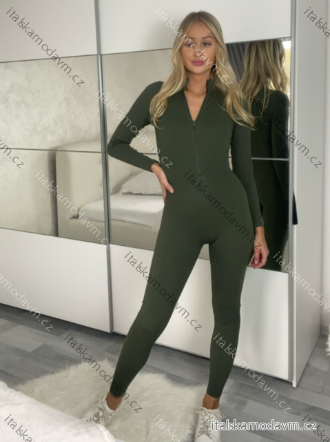 Overal dlhý zoštíhľujúci dlhý rukáv dámsky (XS/S/M ONE SIZE) TALIANSKA MÓDA IMM25M2990