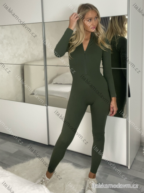 Overal dlhý zoštíhľujúci dlhý rukáv dámsky (XS/S/M ONE SIZE) TALIANSKA MÓDA IMM25M2990/DUR