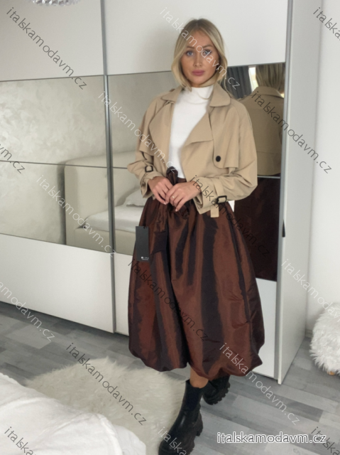 Sukňa s páskem dámska TEA (XS/S/M ONE SIZE) TALIANSKA MóDA IMSM251157/DUR