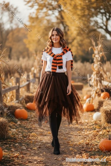 Sukňa tylová stredne dlhá dámska (S/M ONE SIZE) TALIANSKA MÓDA IMD23198