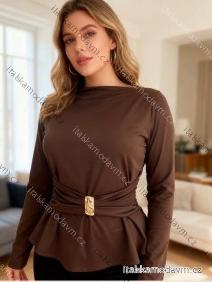 Tričko dlhý rukáv dámske (XS/S/M ONE SIZE) TALIANSKA MÓDA IMM25M44480