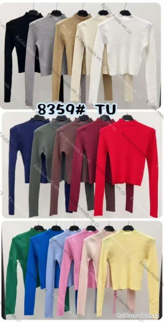 Sveter krátky teplý dlhý rukáv dámsky (XS/S/M ONE SIZE) TALIANSKA MÓDA IMM25M8359