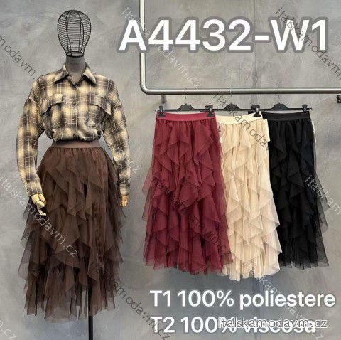 Sukně dlouhá dámská (XS/S/M ONE SIZE) ITALSKÁ MÓDA IMM25M4432