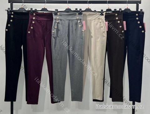 Nohavice elegantné dámske (S/M/L ONE SIZE) TALIANSKA MÓDA IMM25M16502