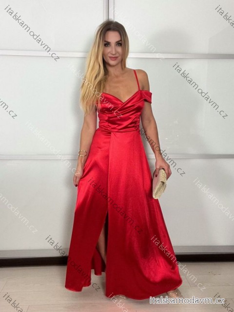 Šaty dlhé spoločenské carmen dámske (S/M/L ONE SIZE) TALIANSKA MÓDA IM3250007/DU