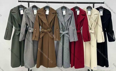 Kabát slabý s opaskom dlhý rukáv dámsky (XS/S/M ONE SIZE) TALIANSKA MÓDA IMM25M87362