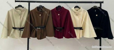 Kabátik elegantný s opaskom dlhý rukáv dámsky (XS/S/M ONE SIZE) TALIANSKA MÓDA IMM25M83358