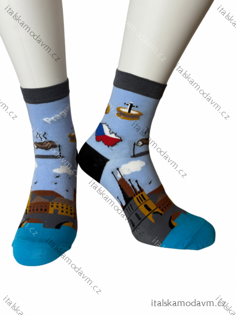 Ponožky veselé praha, karlův most unisex (35-37,38-40,41-43,44-46) POLSKÁ MÓDA DPP22037