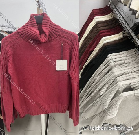 Sveter teplý s rolákom dlhý rukáv dámsky (XS/S/M ONE SIZE) TALIANSKA MÓDA IMM25M1131
