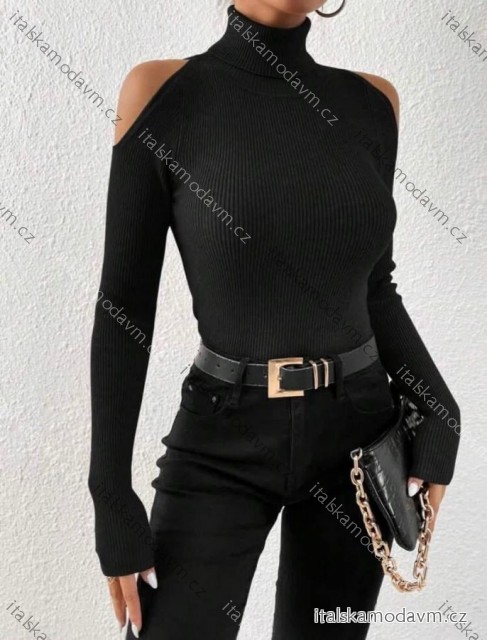 Tričko teplé s rolákem dlouhý rukáv dámské (XS/S/M ONE SIZE) ITALSKÁ MÓDA IMM25M1052