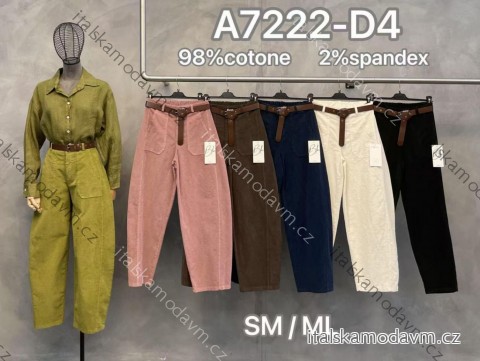 Nohavice s opaskom dámske (XS/S/M ONE SIZE) TALIANSKA MÓDA IMM25M7222