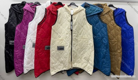 Vesta s kapucňou dámska nadrozmer (52/54/56 ONE SIZE) TALIANSKA MÓDA IM425739
