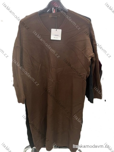 Sveter predĺžený tenký dlhý rukáv dámsky (XS/S/M ONE SIZE) TALIANSKA MÓDA IMM25M8118