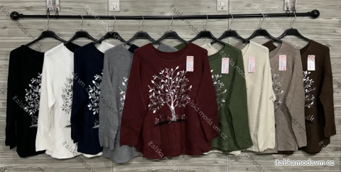 Sveter tenký dlhý rukáv dámsky (S/M/L ONE SIZE) TALIANSKA MÓDA IMPOZ25XDJ-024016