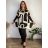 Tunika dlhý rukáv dámska nadrozmer (52/54/56 ONE SIZE) TURECKÁ MODA TM9251112