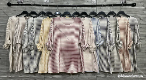 Tričko predĺžené dlhý rukáv dámske (S/M/L ONE SIZE) IMPOZ25YSM-28787