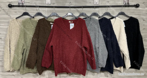 Sveter teplý dlhý rukáv dámsky (S/M/L ONE SIZE) IMPOZ25NY-9010