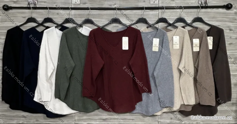 Sveter tenký dlhý rukáv dámsky (S/M/L ONE SIZE) IMPOZ25XDJ-8578