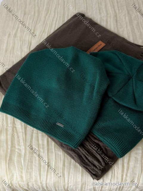 Čiapky zimnédámska (ONE SIZE) WROBI PV425001/DUR ONE SIZE zelená smaragdová