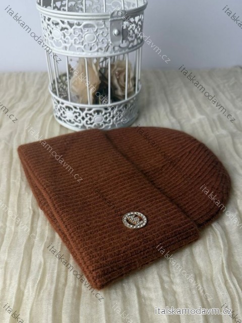 Čiapka zimná dámska (ONE SIZE)  TandN PVE25002/DUR ONE SIZE tmavo hnedá