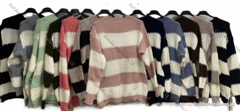 Svetr úpletový s rolákem dlouhý rukáv dámský nadrozměr (46/48/50/ ONE SIZE) ITALSKÁ MÓDA IMC25561