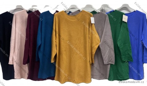 Tunika teplá dlhý rukáv dámska nadrozmer (54/56/58 ONE SIZE) TALIANSKA MÓDA IMC25565