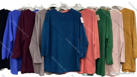 Tunika teplá dlhý rukáv dámska nadrozmer (54/56/58 ONE SIZE) TALIANSKA MÓDA IMC25568