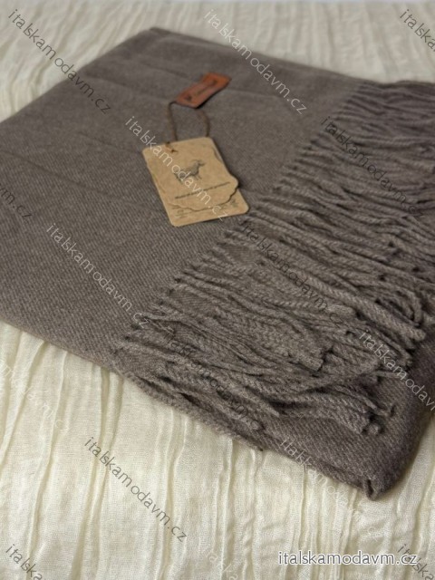 Šál teplá směs kašmíru dlhá dámska (ONE SIZE) PVB25002/DR ONE SIZE hnědá světlá