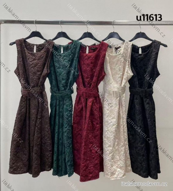 Šaty spoločenské elegantné trblietavé bez rukávov dámske (XS/S/M ONE SIZE) TALIANSKA MÓDA IMM25M11613