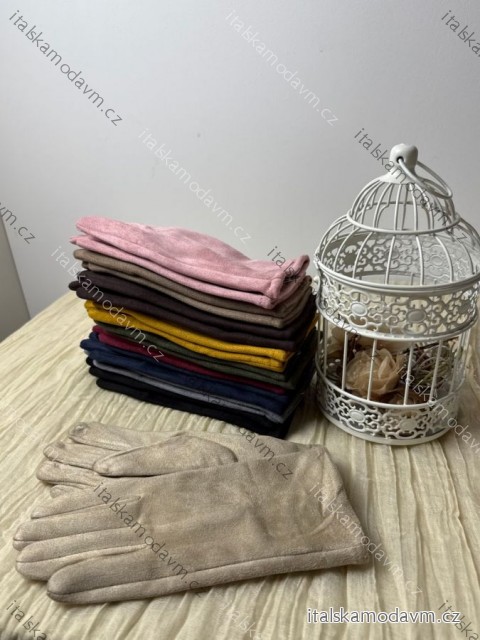 Rukavice zimní s kožíškem  dámské (ONE SIZE) QGJ TREND LIS25001/DUR