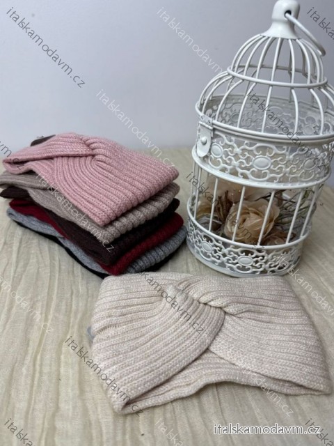 Čelenka pletená zimná dámska (ONE SIZE) BEST EMILIE LIS25BD-350/DUR