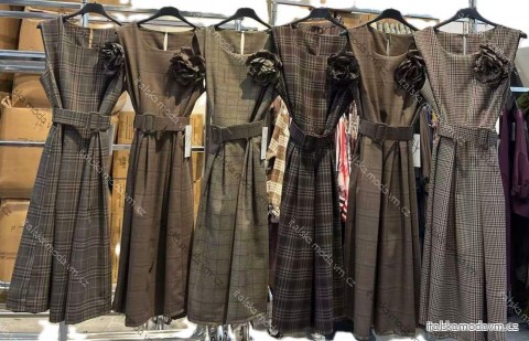 Šaty elegantné s opaskom bez rukávov dámske (XS/S/M ONE SIZE) TALIANSKA MÓDA IMM25M4074